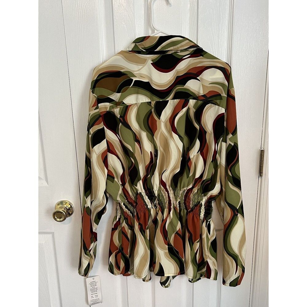NWT Stretch Unique Spectrum Womens 26/28W Multicolor Polyester Mini Dress - Picture 2 of 5